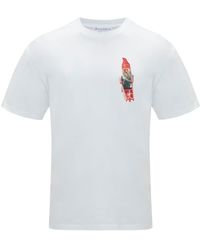 JW Anderson - Katoenen T-shirt Met Print - Lyst