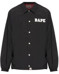 A Bathing Ape - College Coach Logo Jacket - Lyst