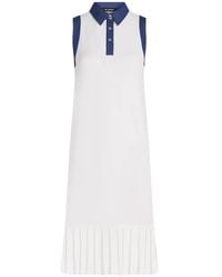 KARL LAGERFELD - Ikon Denim Detail Knit Dress - Lyst