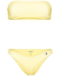 The Attico - Bandeau Bikini Met Logo-applicatie - Lyst