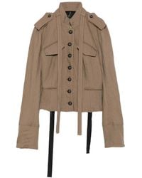 Masnada - Button-Up Epaulette Jacket - Lyst
