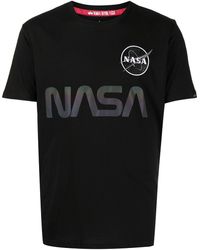 Alpha Industries - Nasa Graphic-print Cotton T-shirt - Lyst
