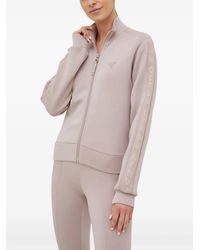Guess - New Allie Logo-Tape Zip-Up Sweatshirt - Lyst