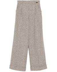 Manzoni 24 - Tweed Wide-Leg Trousers - Lyst