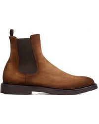 Officine Creative - Suede Chelsea Boots - Lyst