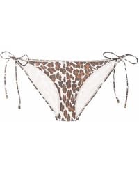 Tory Burch - Leopard-Print Bikini Bottoms - Lyst