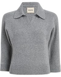 KHAITE - Pull En Cachemire À Col Polo - Lyst