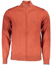 U.S. Grand - Embroidered Zip-Up Cardigan - Lyst