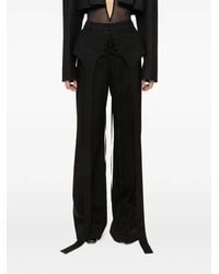 Nissa - Pantalones Con Detalle De Cordones - Lyst