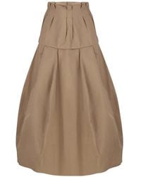 Litkovskaya - Pleated Palloncino Midi Skirt - Lyst