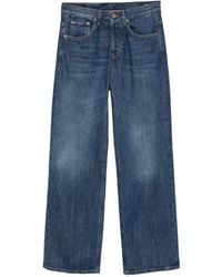 Dondup - Jacklyn Faded-Wash Wide-Leg Jeans - Lyst