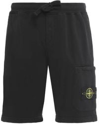 Stone Island - 6200011 Organic Cotton Fleece Shorts - Lyst