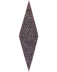 ZEGNA - Stripe-Print Diamond-Shaped Scarf - Lyst