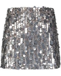P.A.R.O.S.H. - Gonna Sequin-embellished Miniskirt - Lyst