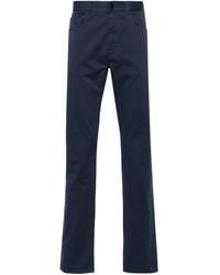 Canali - Mid-Rise Straight-Leg Trousers - Lyst