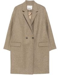 Isabel Marant - Abrigo de lana con doble botonadura - Lyst
