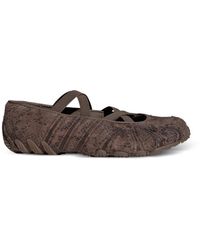 adidas - Ghost Sprint Snakeskin-Effect Ballet Flats - Lyst