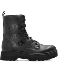 Versace Jeans Couture - Logo Syrius Biker Boots - Lyst