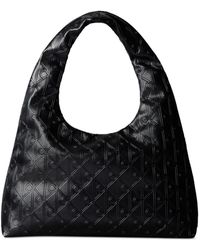 Calvin Klein - Logo Embossed Large Shoulder Handbag - Lyst