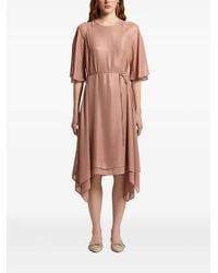 Peserico - Tie-Detail Midi Dress - Lyst