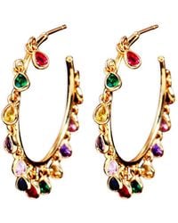 Hzmer Jewelry - Orecchini A Cerchio Satrangi Bali - Lyst