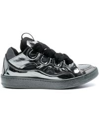 Lanvin - Curb Lace-Up Sneakers - Lyst