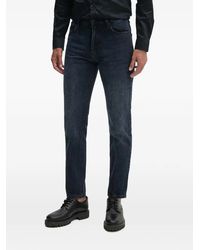 Sisley - Faded-Effect Straight-Leg Jeans - Lyst