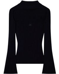 Courreges - Cut-Out Ribbed Jumper - Lyst