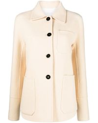 Jil Sander - Chic Vanilla Cloth Jacket With Classic Buttons - Lyst