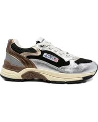 Autry - Zapatillas de piel con detalle metalizado - Lyst