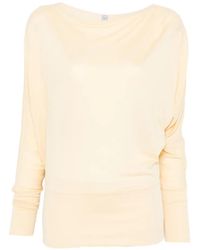 TOTEME - Jersey-Pullover Mit U-Boot-Ausschnitt - Lyst