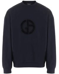 Giorgio Armani - Logo-Patch Sweatshirt - Lyst