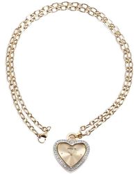 INVICTA WATCH - Collier À Pendentif En Forme De Cœur À Montre À Ornements En Cristal Mm - Lyst