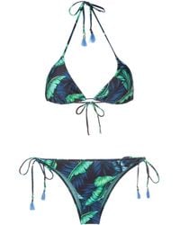 Lygia & Nanny - Maya Leaf-print Triangle Bikini - Lyst