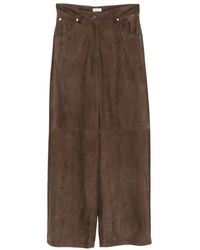 Brunello Cucinelli - Pantalon Ample En Daim - Lyst