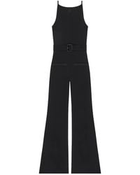 Courreges - Belted Knitted Jumpsuit - Lyst