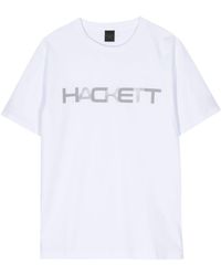 Hackett - T-Shirt mit Logo-Print - Lyst