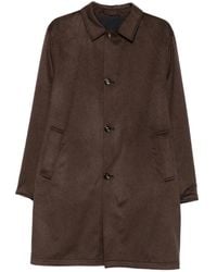 KIRED - Manteau En Cachemire À Simple Boutonnage - Lyst