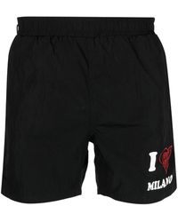 FAMILY FIRST - Short De Bain À Logo Imprimé - Lyst