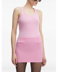 Patrizia Pepe - Ribbed Tank Top - Lyst