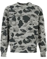 A Bathing Ape - Sweat En Coton À Patch Logo - Lyst