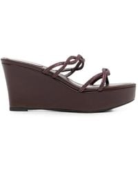 Rene Caovilla - 80Mm Braid Crystal-Embellished Wedge Sandals - Lyst
