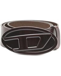 DIESEL - B-1Dr Oval-Buckle Belt - Lyst