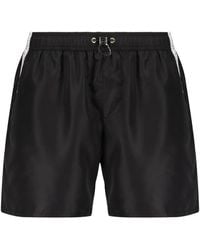 Iceberg - Stripe-Detail Swim Shorts - Lyst