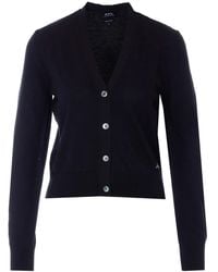 A.P.C. - Vest Met Geborduurd Logo - Lyst