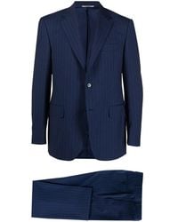 Canali - Costume À Fines Rayures - Lyst