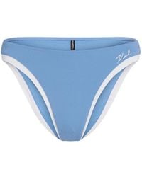 KARL LAGERFELD - Signature Cheeky Bikini Bottoms - Lyst