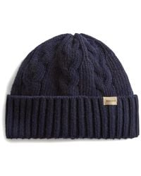 Woolrich - Mütze Mit Zopfmuster - Lyst