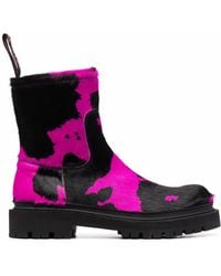 CAMPERLAB - Eki Stiefel Mit Kuh-Print - Lyst