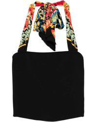 Alice + Olivia - Lee Floral-print Halterneck Top - Lyst